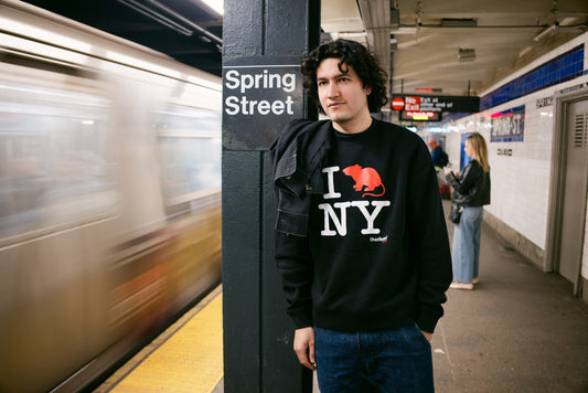 I Rat NY Premium Crewneck Sweatshirt