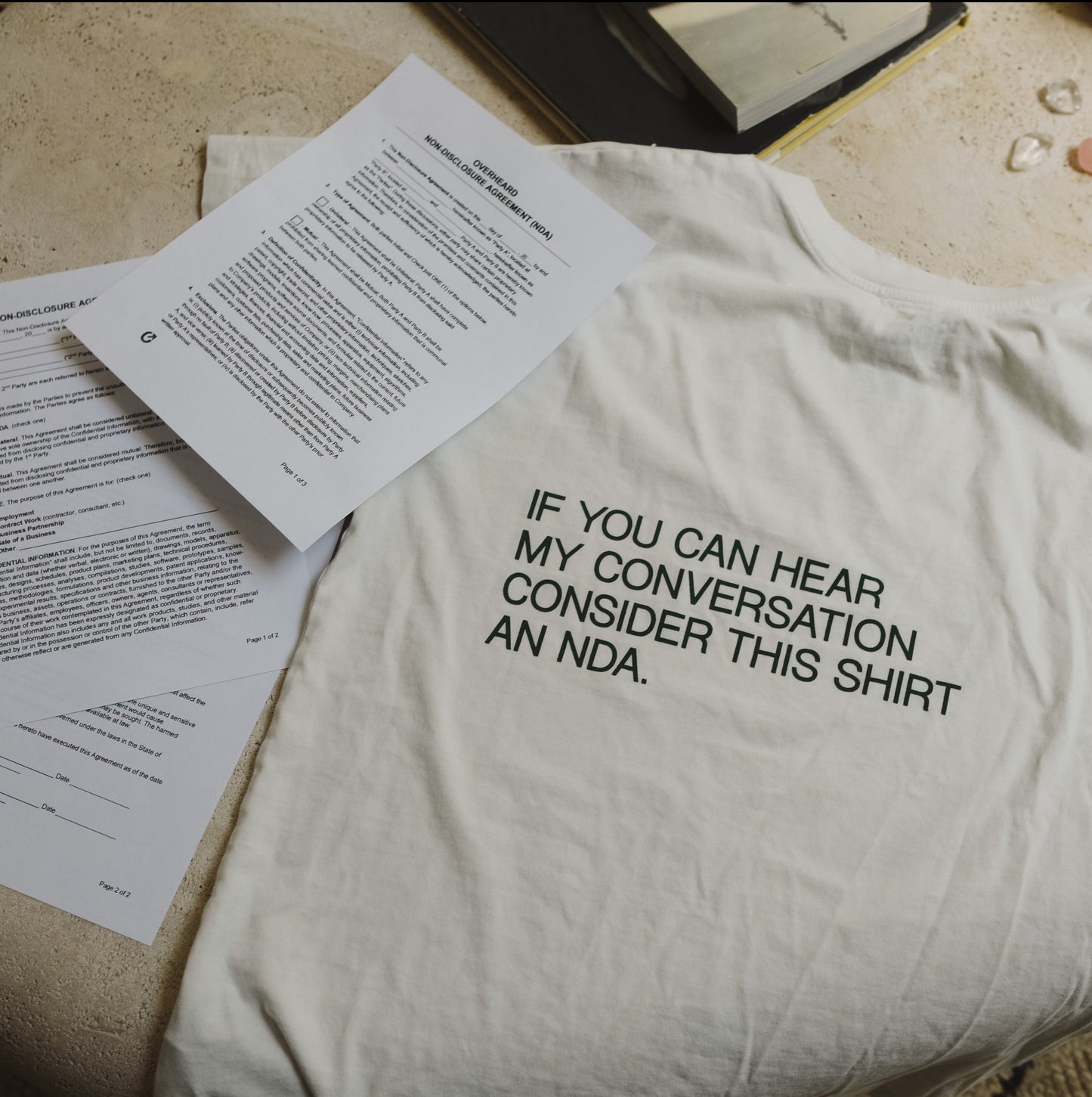 Overheard NDA Tee