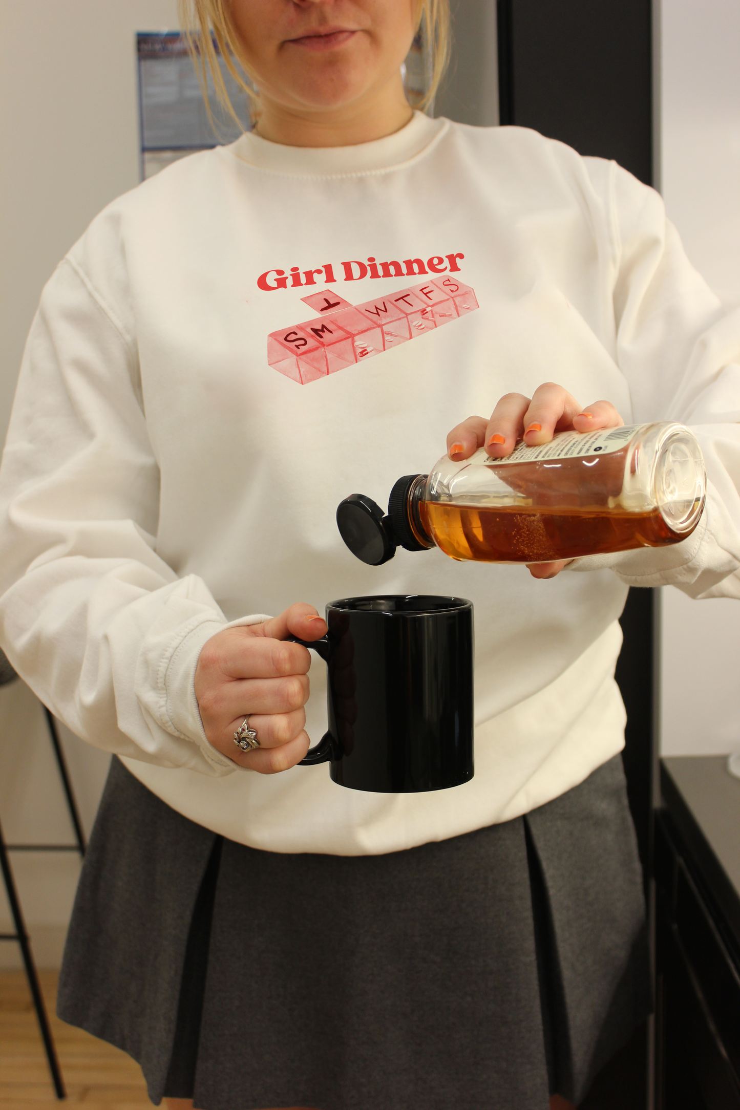 Girl Dinner Crewneck Sweatshirt