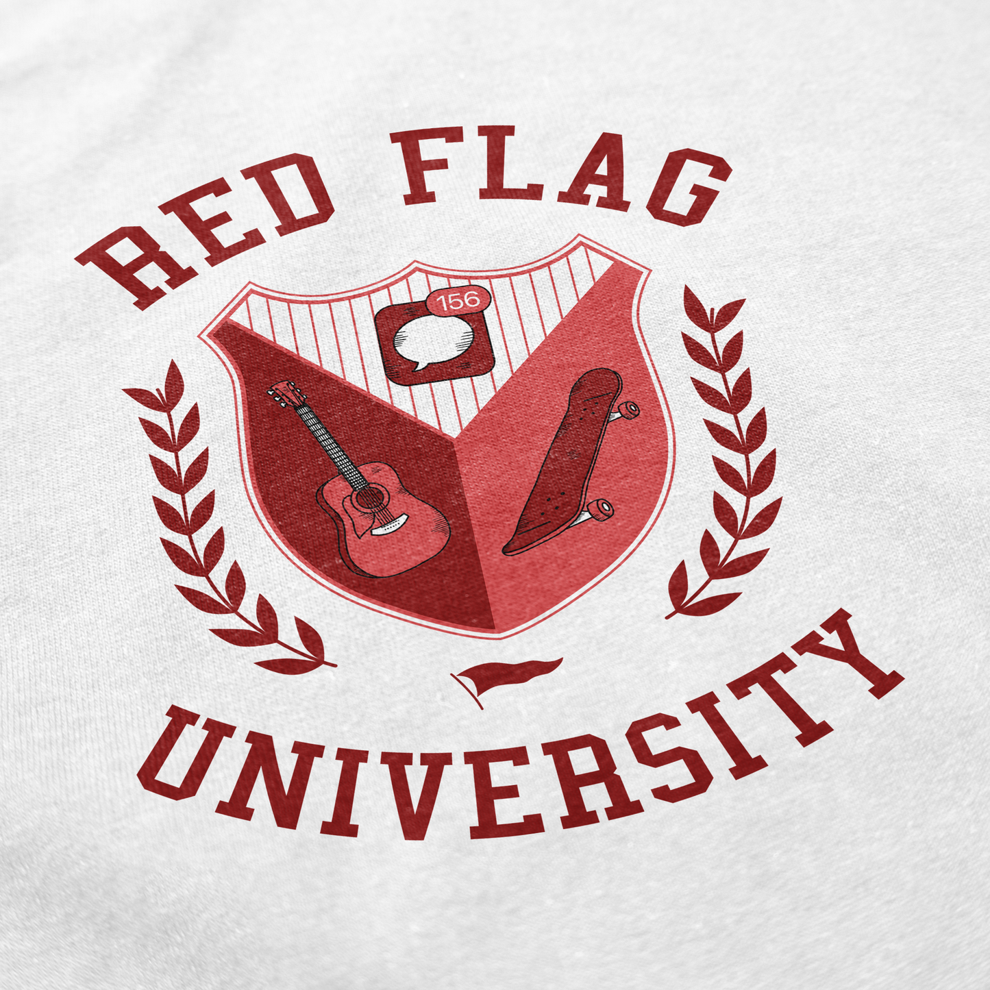 Red Flag University Baby Tee