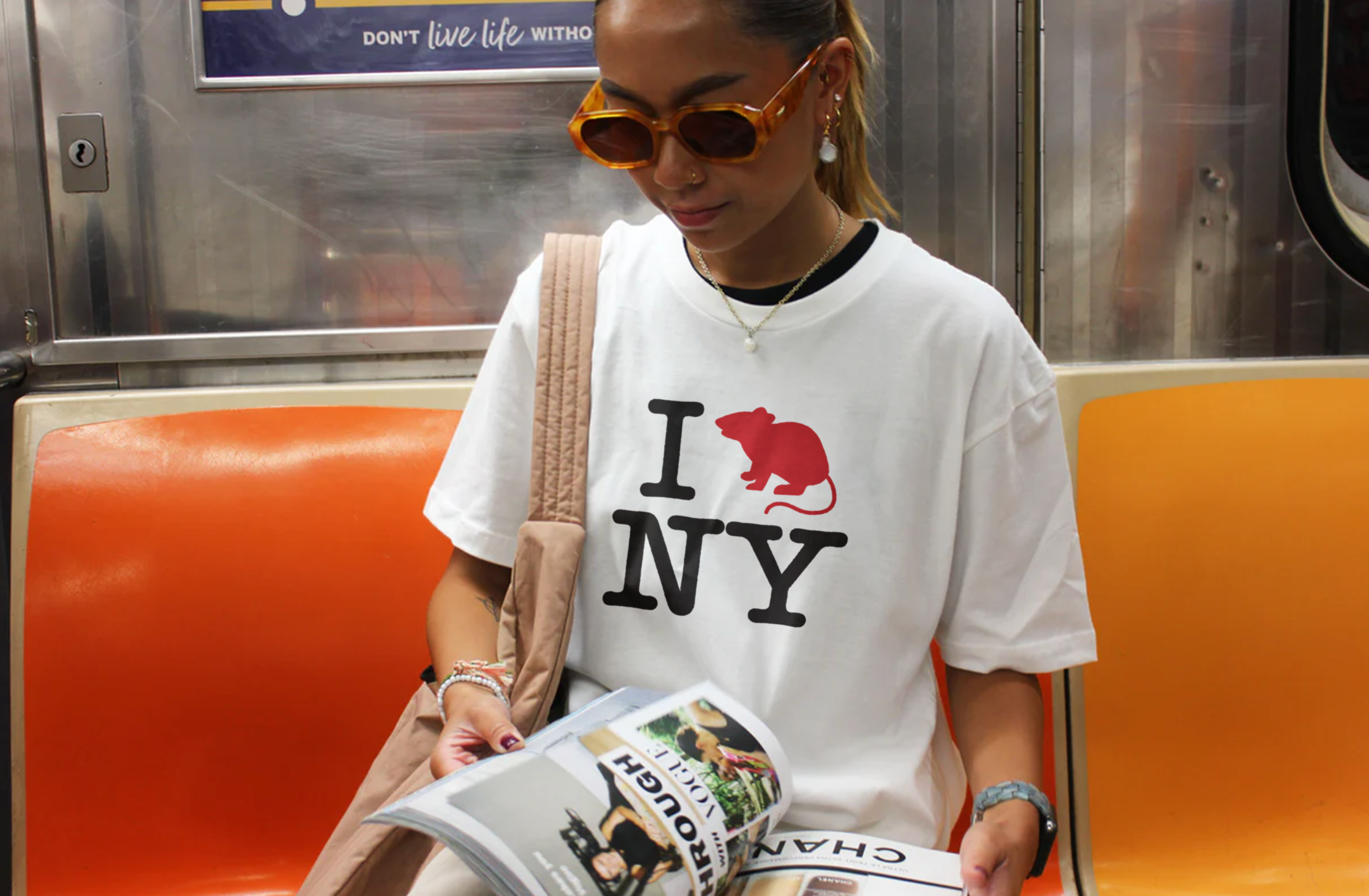 Overheard Shop I Rat NY T Shirt Black / Small