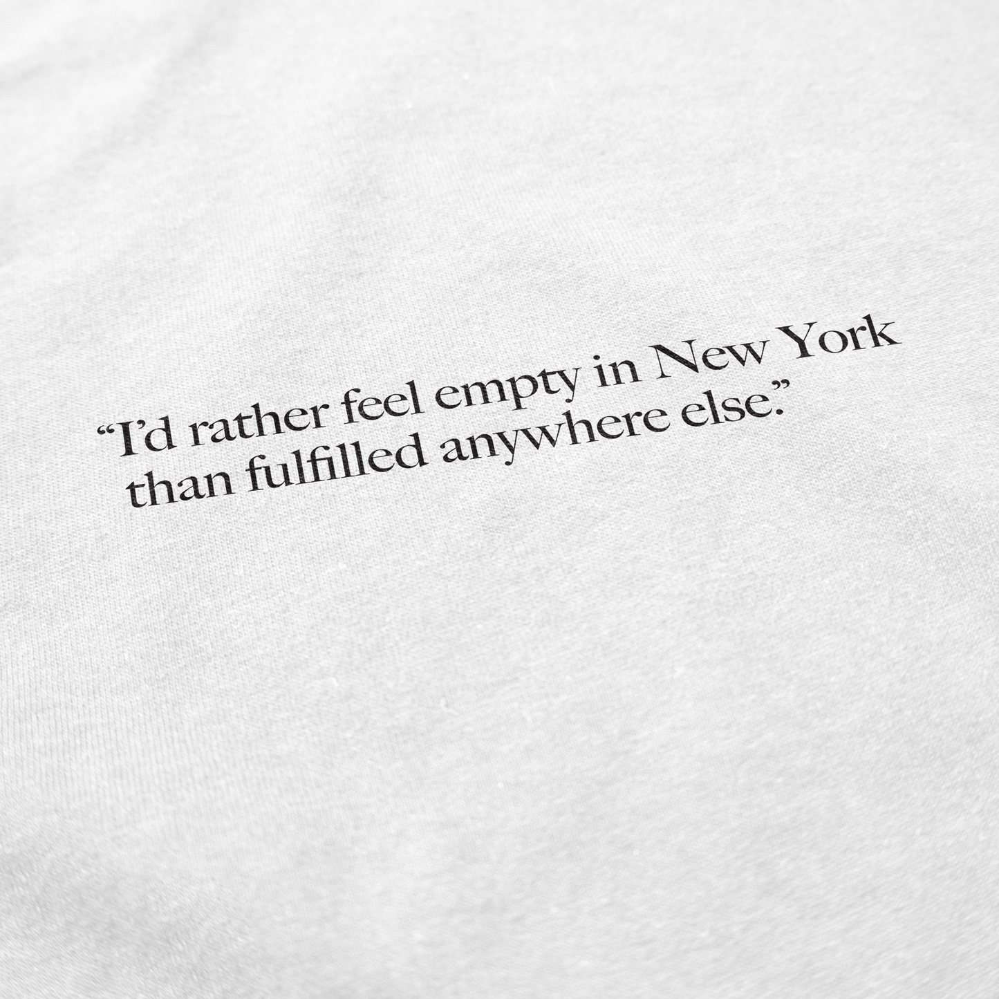 Empty in New York T Shirt
