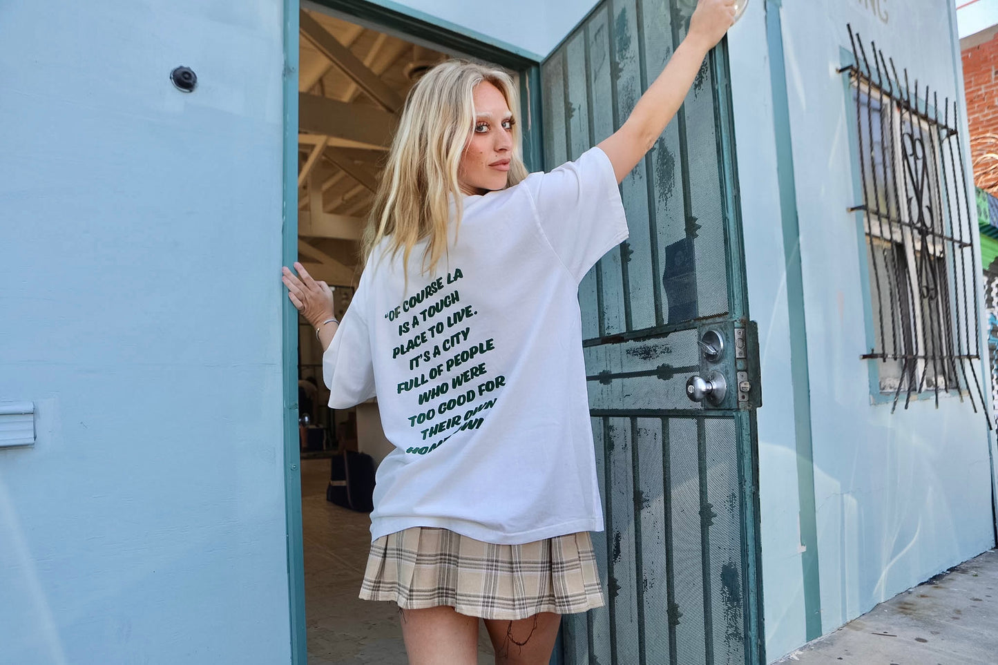 LA Is A Tough Place Oversized Premium Tee