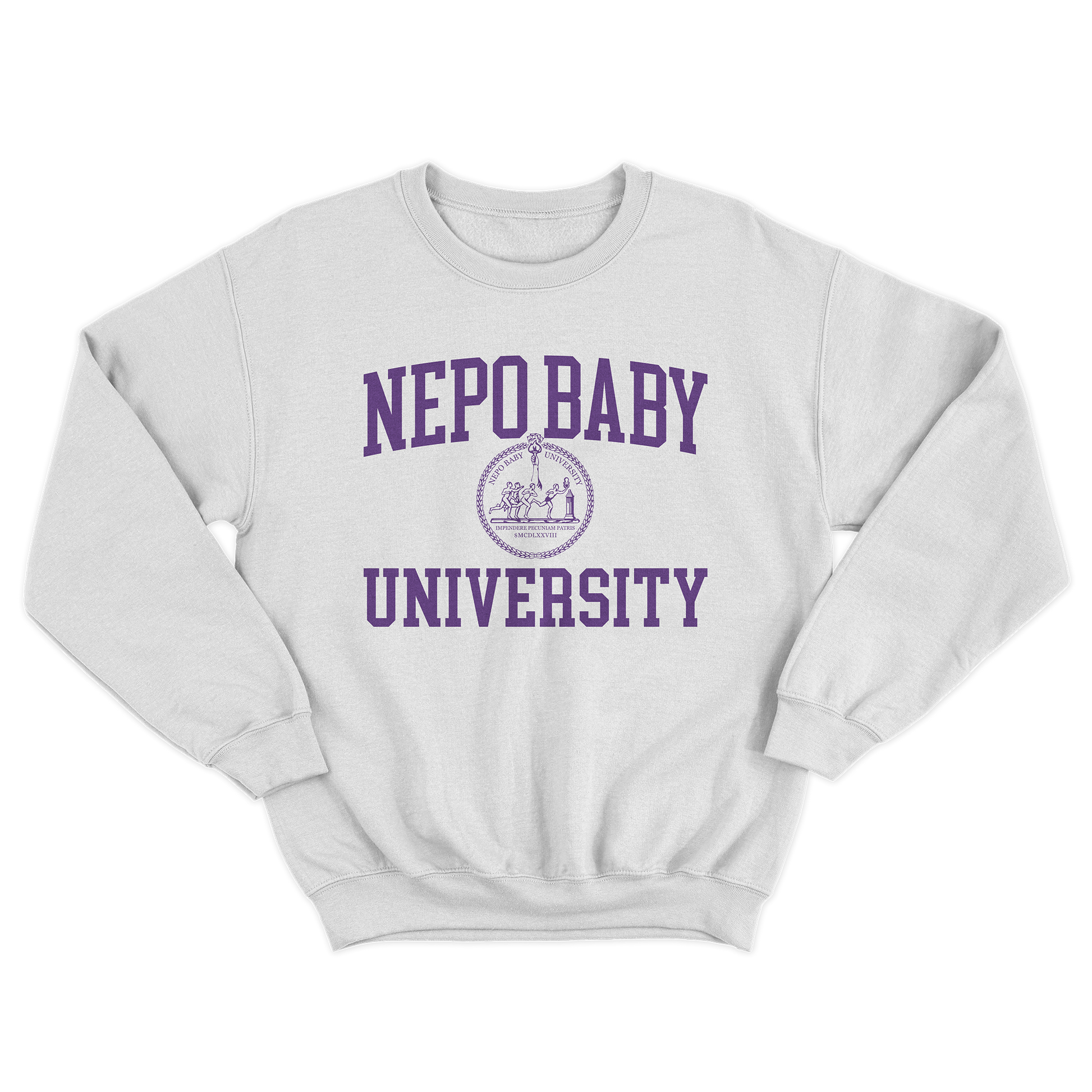 Nepo Baby University Crewneck Sweatshirt Overheard Shop